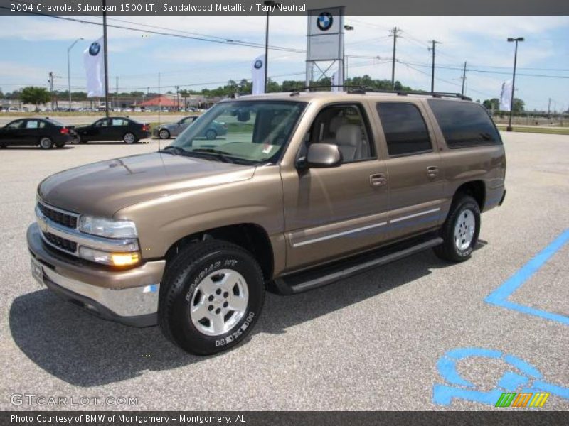 Sandalwood Metallic / Tan/Neutral 2004 Chevrolet Suburban 1500 LT