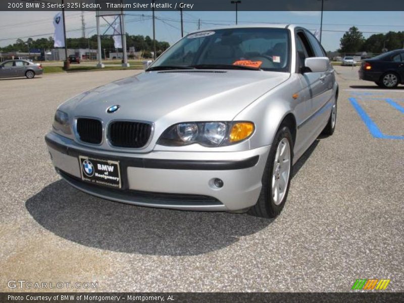 Titanium Silver Metallic / Grey 2005 BMW 3 Series 325i Sedan