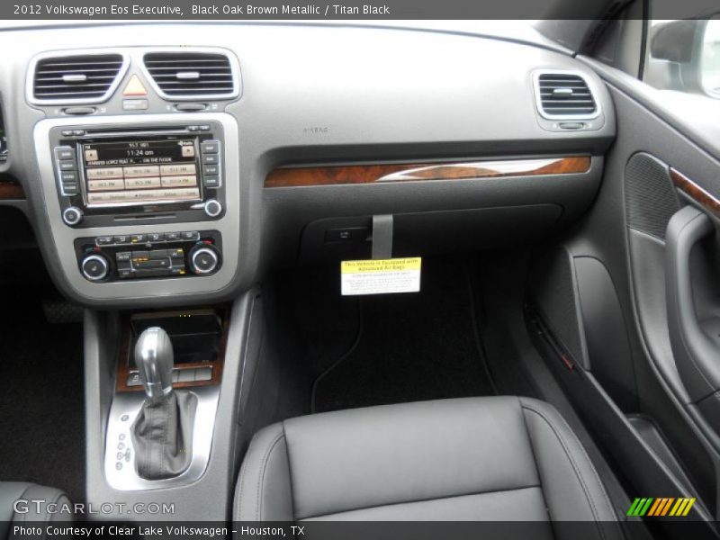 Black Oak Brown Metallic / Titan Black 2012 Volkswagen Eos Executive