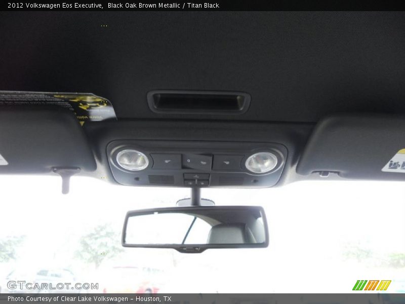 Black Oak Brown Metallic / Titan Black 2012 Volkswagen Eos Executive