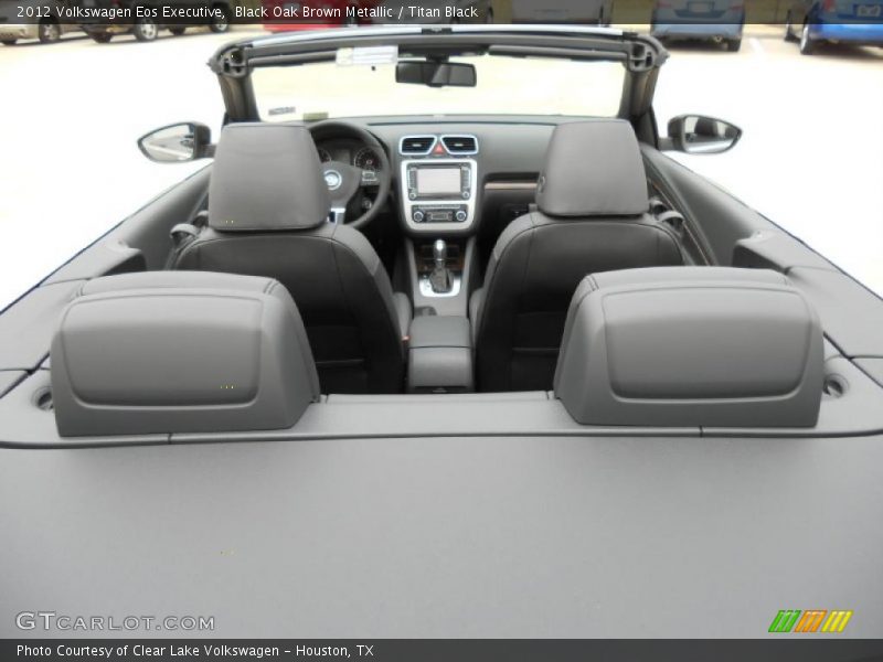 Black Oak Brown Metallic / Titan Black 2012 Volkswagen Eos Executive