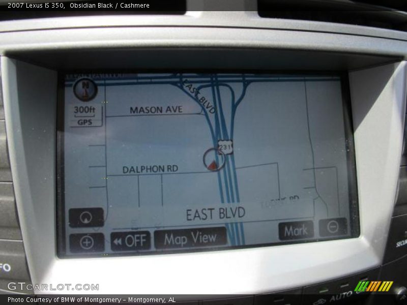 Navigation of 2007 IS 350