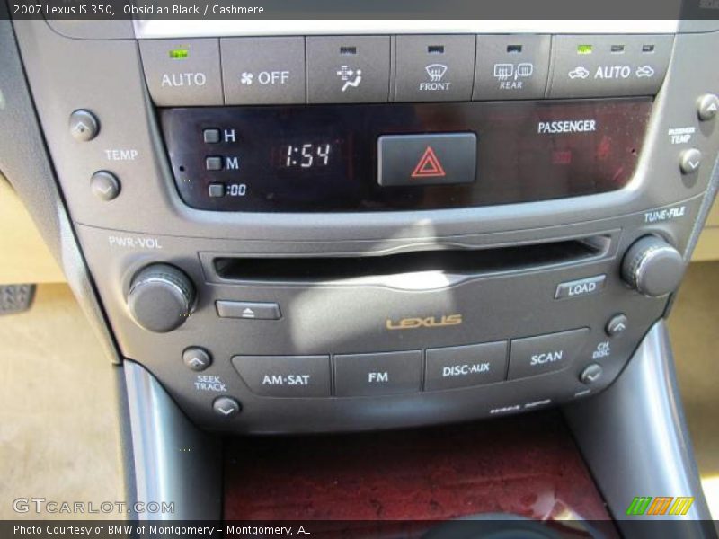 Obsidian Black / Cashmere 2007 Lexus IS 350