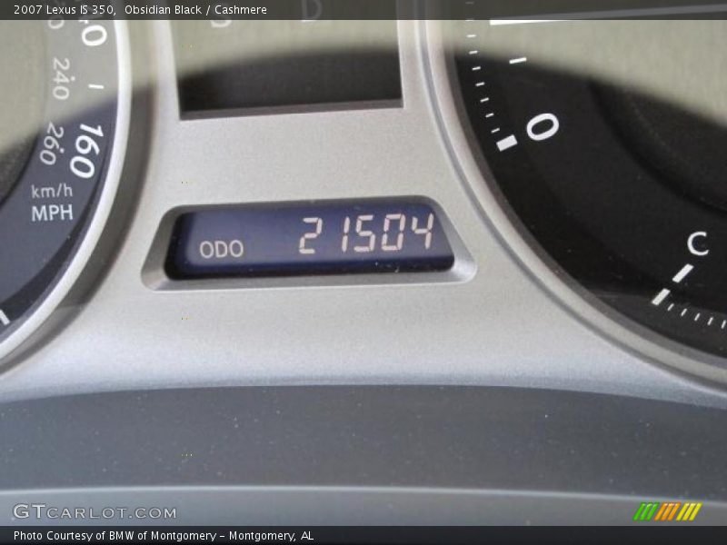Obsidian Black / Cashmere 2007 Lexus IS 350