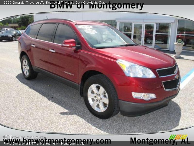 Red Jewel Tintcoat / Dark Gray/Light Gray 2009 Chevrolet Traverse LT