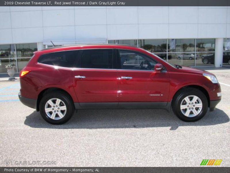 Red Jewel Tintcoat / Dark Gray/Light Gray 2009 Chevrolet Traverse LT