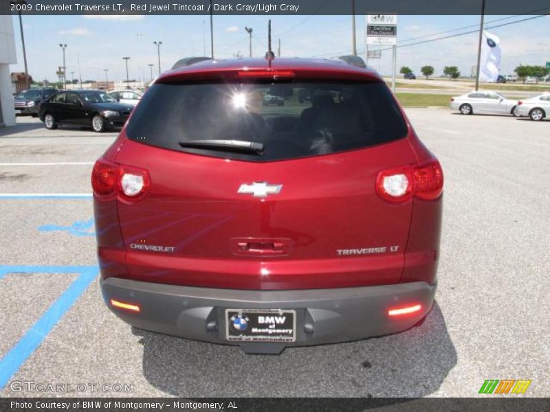 Red Jewel Tintcoat / Dark Gray/Light Gray 2009 Chevrolet Traverse LT