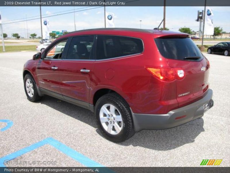 Red Jewel Tintcoat / Dark Gray/Light Gray 2009 Chevrolet Traverse LT