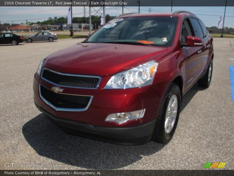 Red Jewel Tintcoat / Dark Gray/Light Gray 2009 Chevrolet Traverse LT