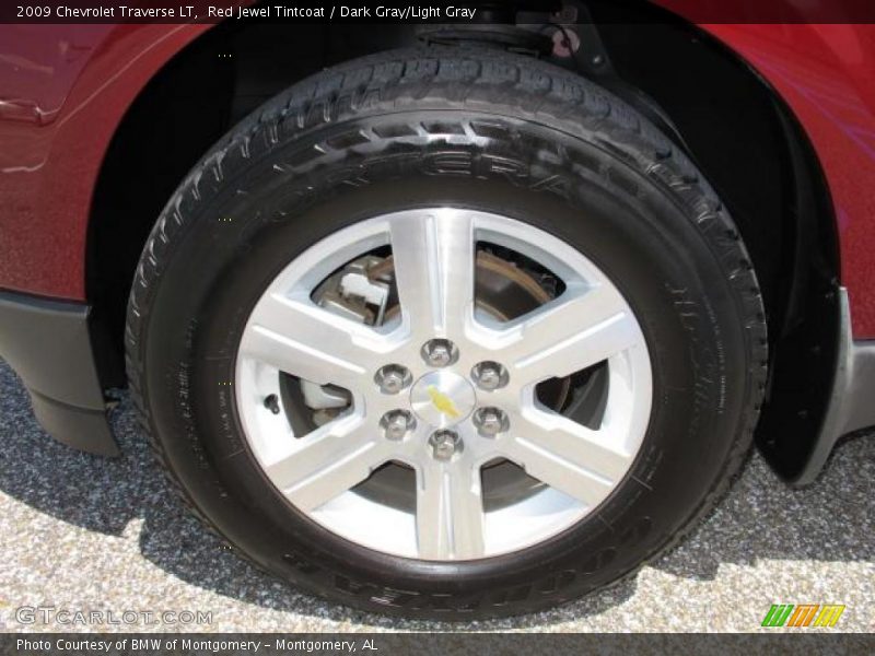Red Jewel Tintcoat / Dark Gray/Light Gray 2009 Chevrolet Traverse LT