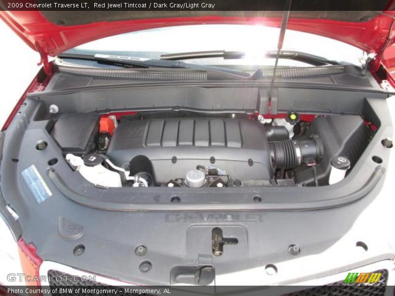 Red Jewel Tintcoat / Dark Gray/Light Gray 2009 Chevrolet Traverse LT