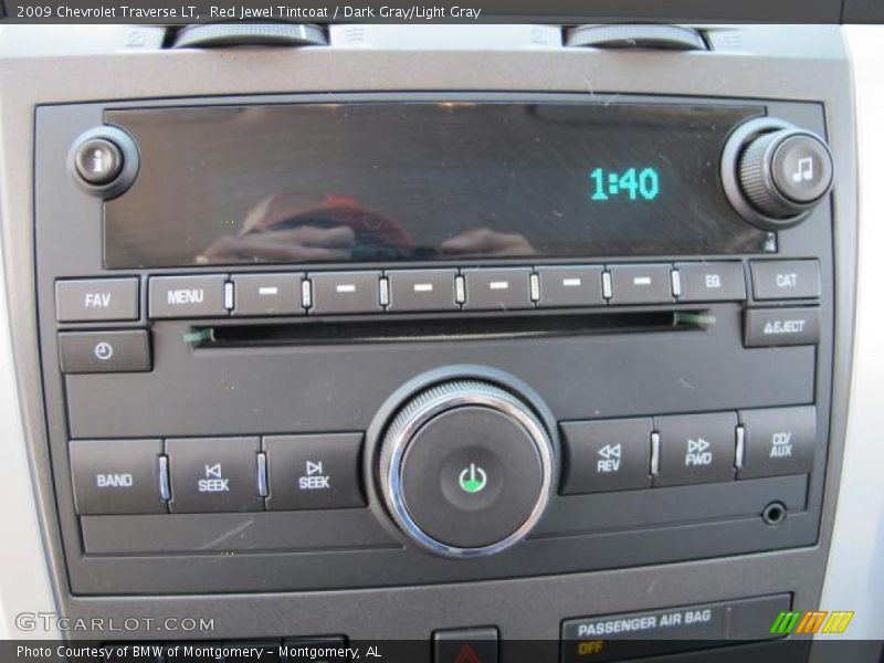 Red Jewel Tintcoat / Dark Gray/Light Gray 2009 Chevrolet Traverse LT