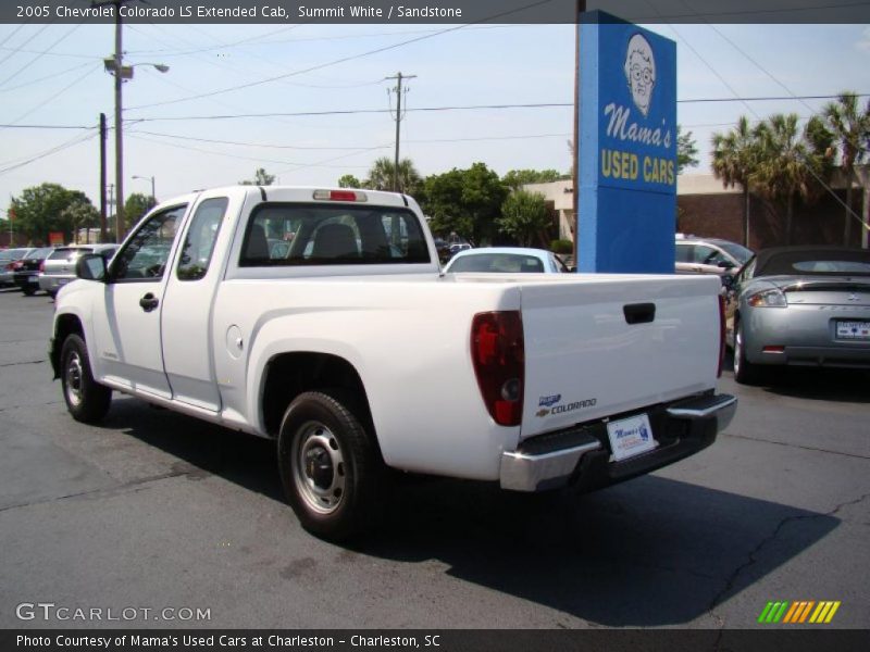 Summit White / Sandstone 2005 Chevrolet Colorado LS Extended Cab