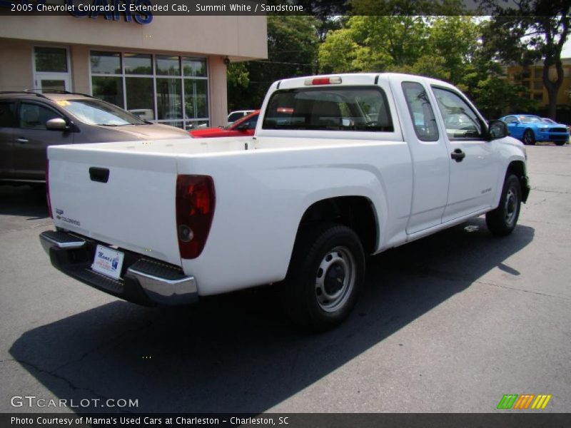 Summit White / Sandstone 2005 Chevrolet Colorado LS Extended Cab