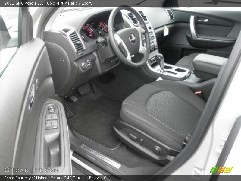 Gold Mist Metallic / Ebony 2011 GMC Acadia SLE