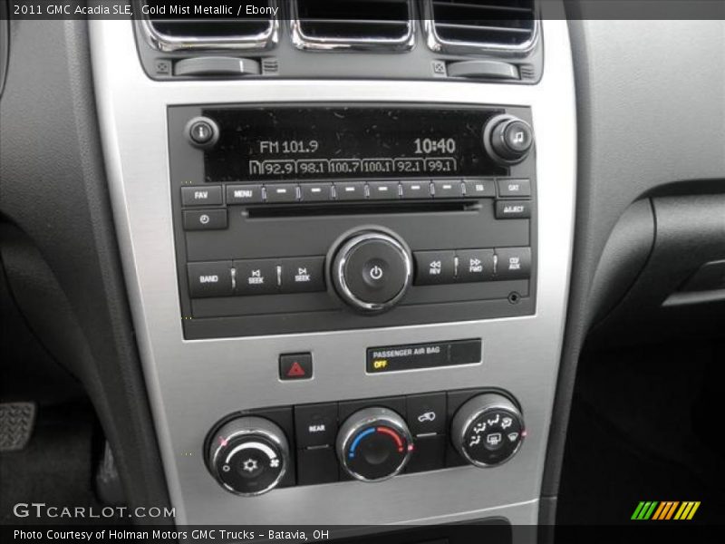 Gold Mist Metallic / Ebony 2011 GMC Acadia SLE