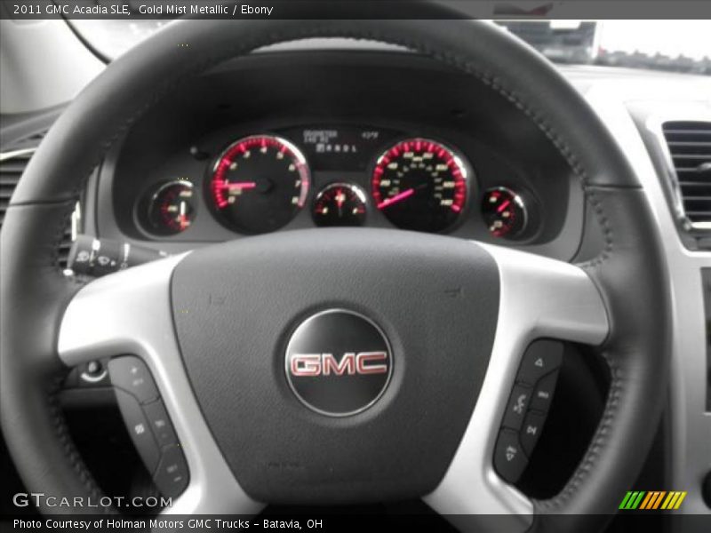 Gold Mist Metallic / Ebony 2011 GMC Acadia SLE