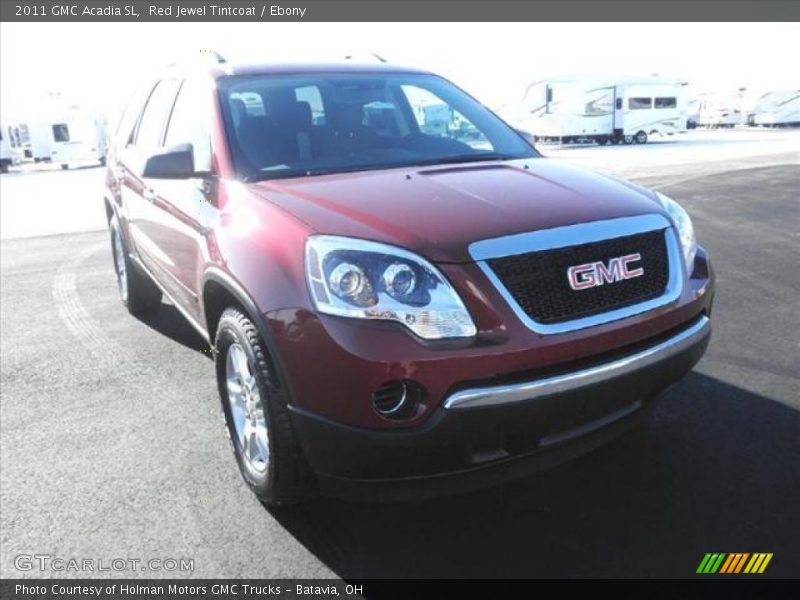 Red Jewel Tintcoat / Ebony 2011 GMC Acadia SL