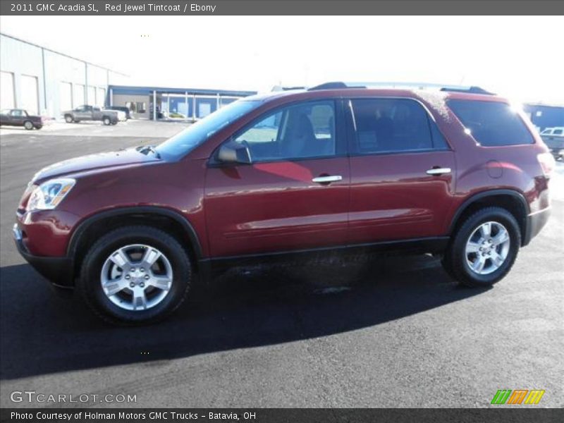 Red Jewel Tintcoat / Ebony 2011 GMC Acadia SL