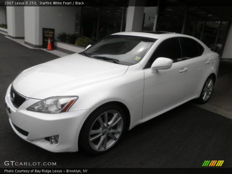 Starfire White Pearl / Black 2007 Lexus IS 250