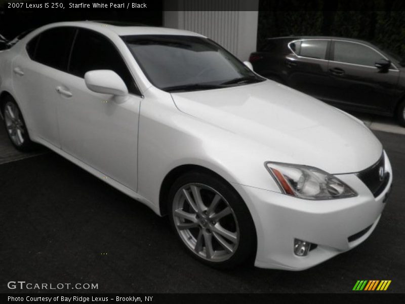 Starfire White Pearl / Black 2007 Lexus IS 250