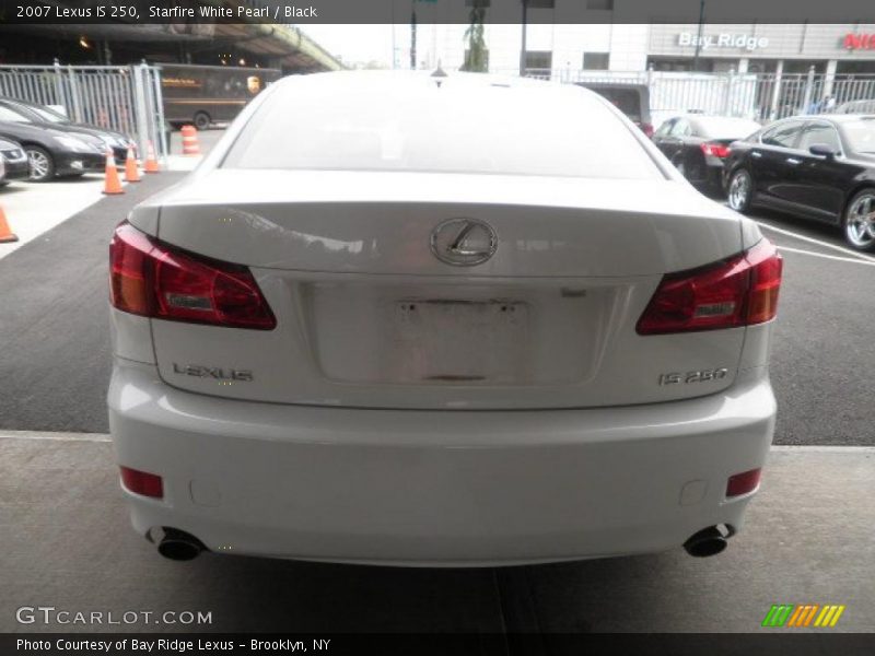 Starfire White Pearl / Black 2007 Lexus IS 250