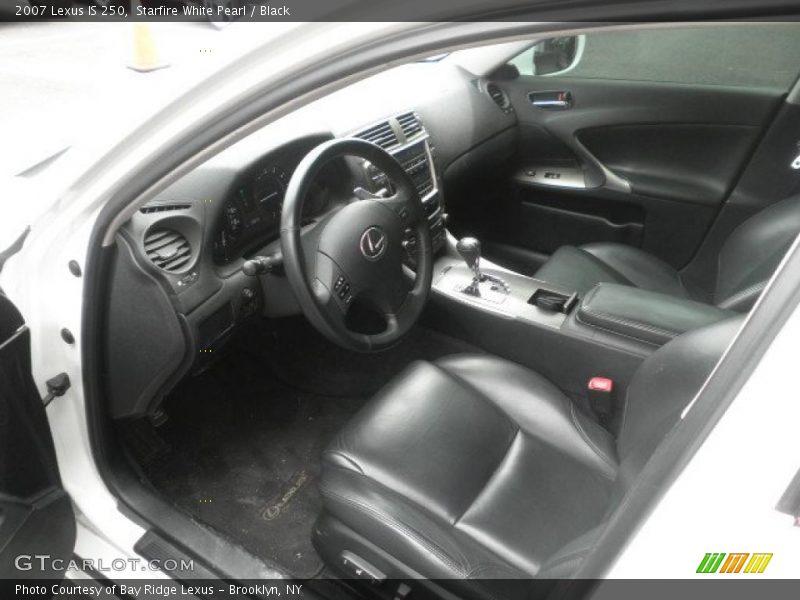 Starfire White Pearl / Black 2007 Lexus IS 250