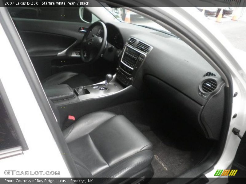 Starfire White Pearl / Black 2007 Lexus IS 250
