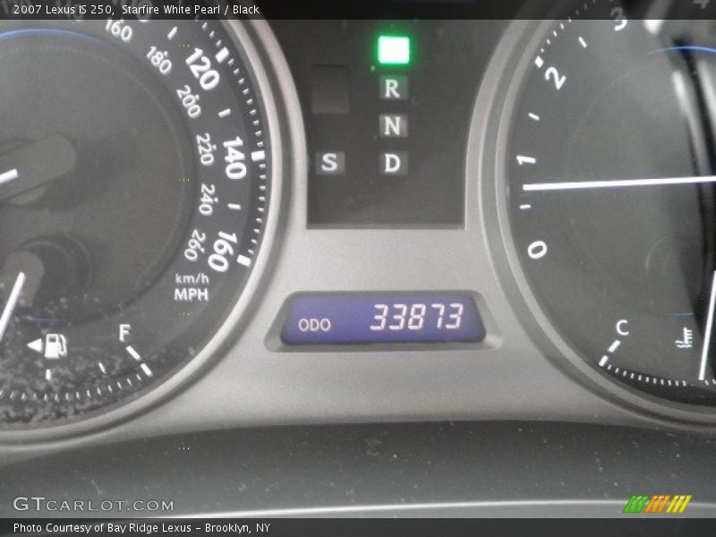 Starfire White Pearl / Black 2007 Lexus IS 250