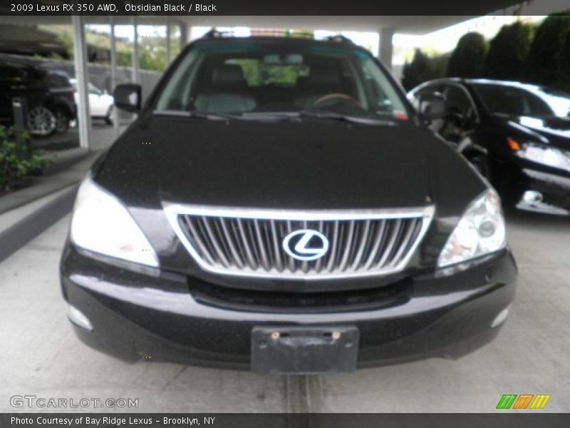 Obsidian Black / Black 2009 Lexus RX 350 AWD