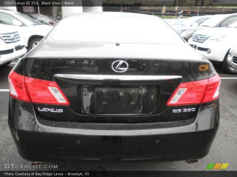 Black Onyx / Black 2007 Lexus ES 350
