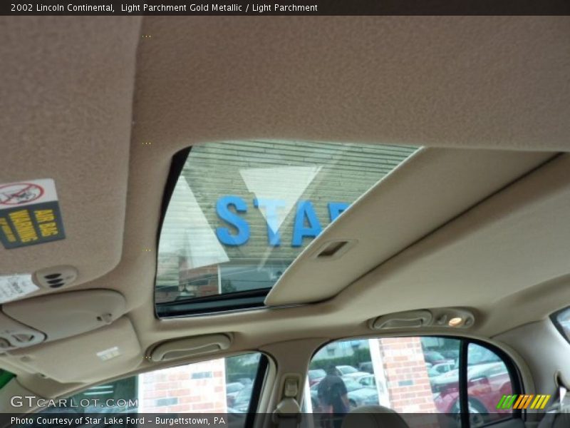 Light Parchment Gold Metallic / Light Parchment 2002 Lincoln Continental