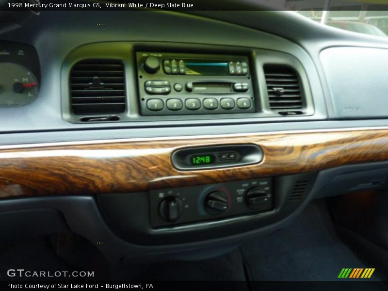 Vibrant White / Deep Slate Blue 1998 Mercury Grand Marquis GS