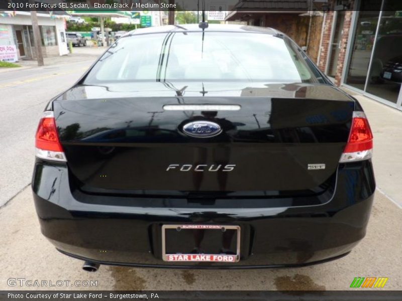 Ebony Black / Medium Stone 2010 Ford Focus SEL Sedan