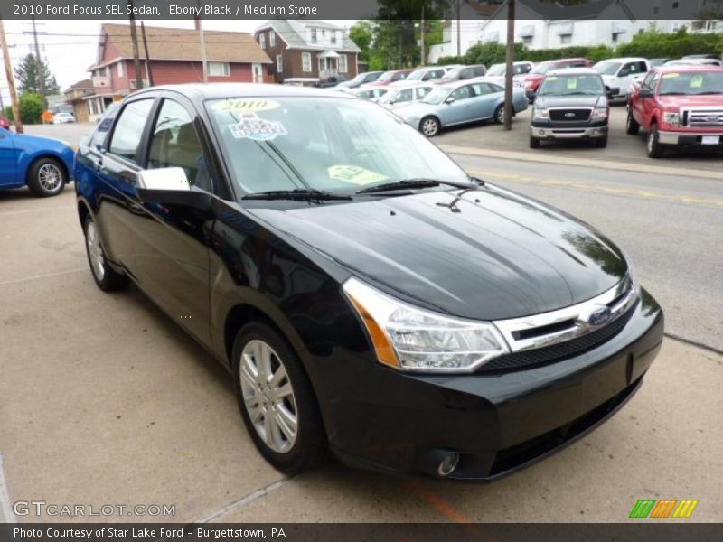Ebony Black / Medium Stone 2010 Ford Focus SEL Sedan