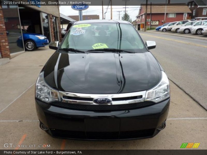 Ebony Black / Medium Stone 2010 Ford Focus SEL Sedan