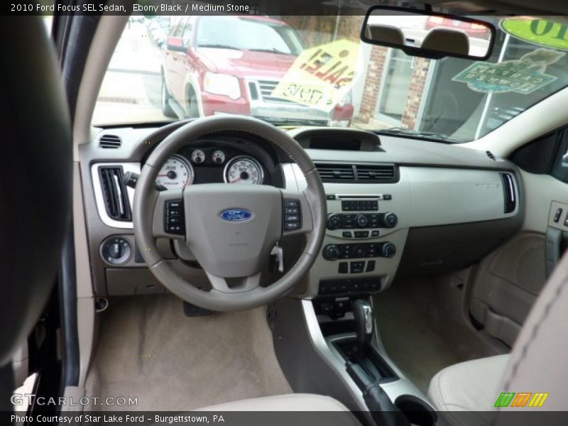 Ebony Black / Medium Stone 2010 Ford Focus SEL Sedan