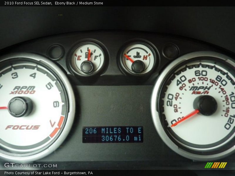 Ebony Black / Medium Stone 2010 Ford Focus SEL Sedan