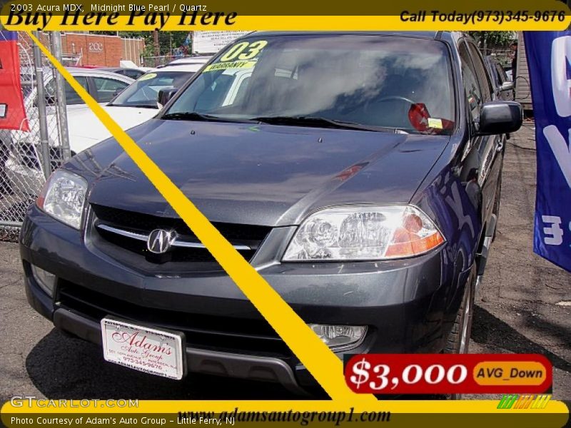 Midnight Blue Pearl / Quartz 2003 Acura MDX