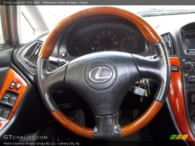 Millennium Silver Metallic / Black 2002 Lexus RX 300 AWD