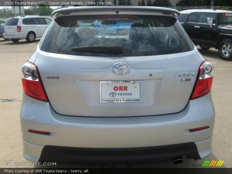 Classic Silver Metallic / Dark Charcoal 2010 Toyota Matrix XRS