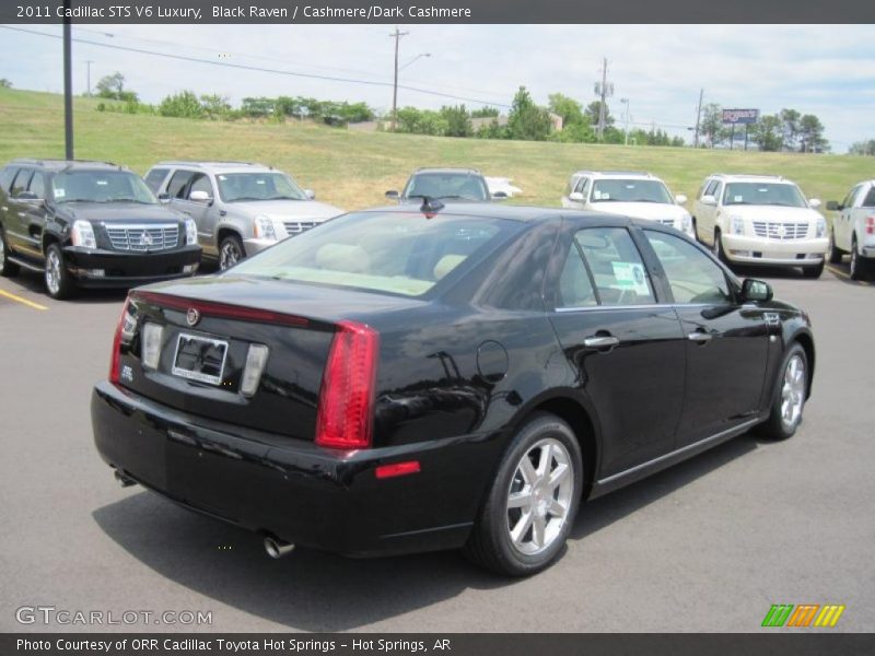 Black Raven / Cashmere/Dark Cashmere 2011 Cadillac STS V6 Luxury