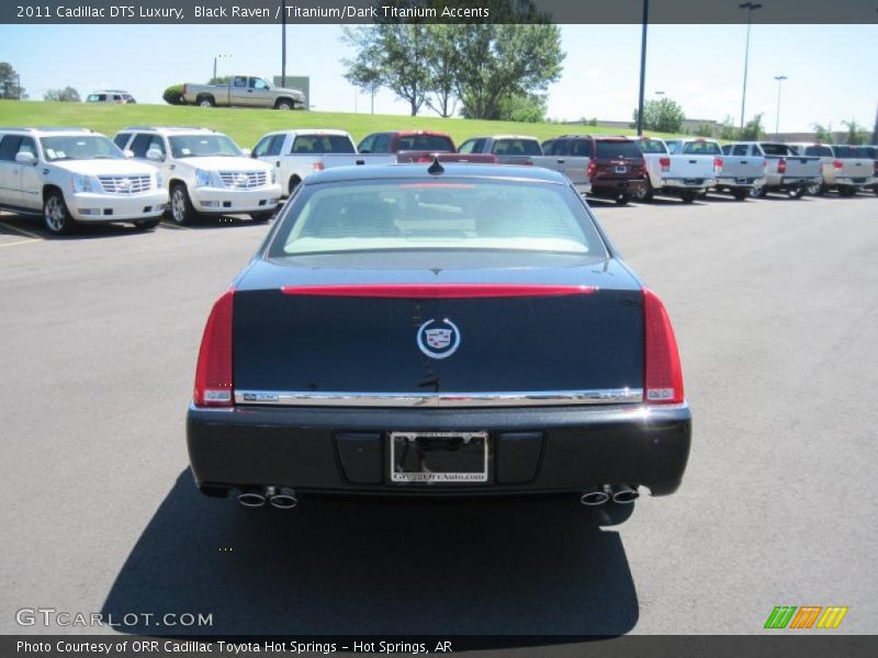 Black Raven / Titanium/Dark Titanium Accents 2011 Cadillac DTS Luxury