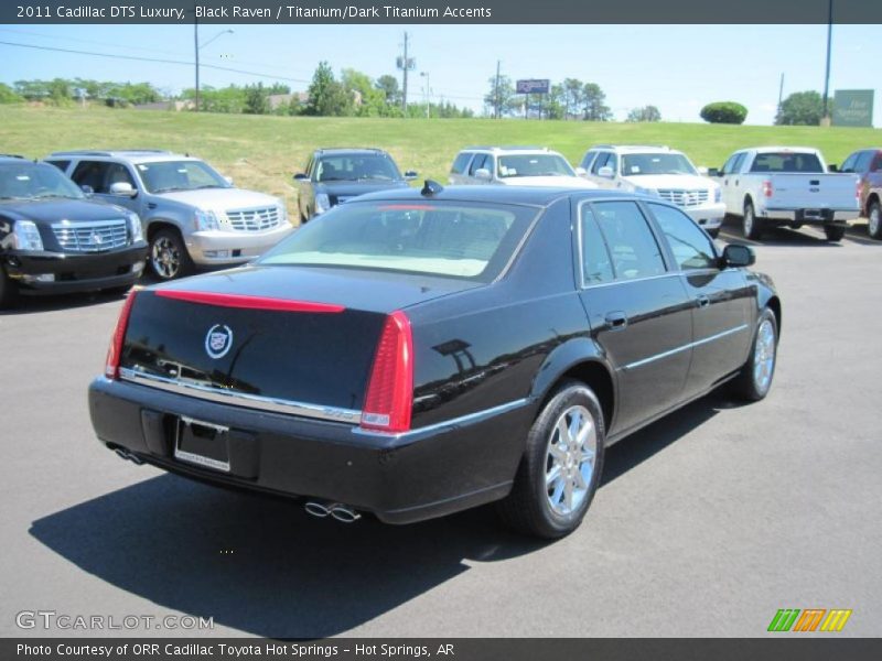 Black Raven / Titanium/Dark Titanium Accents 2011 Cadillac DTS Luxury