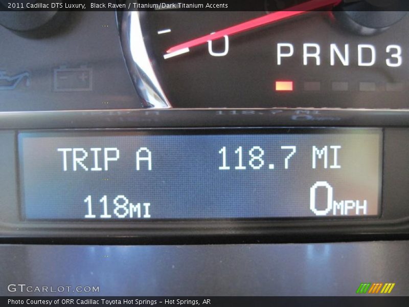 Black Raven / Titanium/Dark Titanium Accents 2011 Cadillac DTS Luxury