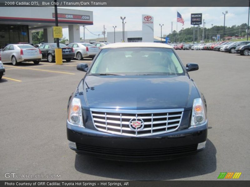 Blue Chip / Titanium/Dark Titanium 2008 Cadillac DTS