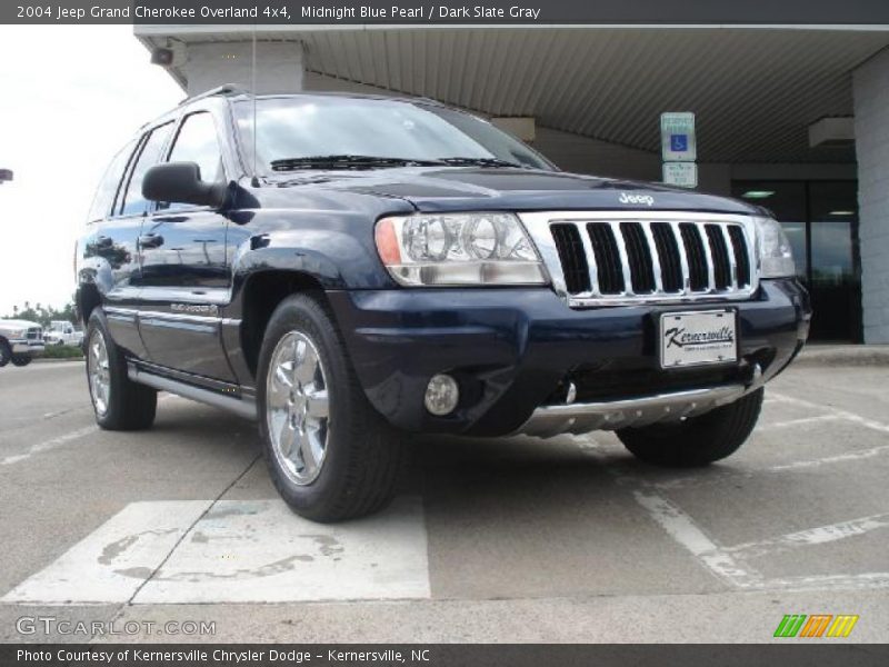 Midnight Blue Pearl / Dark Slate Gray 2004 Jeep Grand Cherokee Overland 4x4