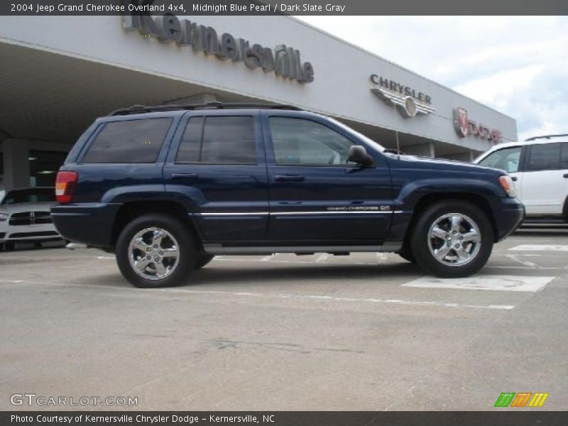 Midnight Blue Pearl / Dark Slate Gray 2004 Jeep Grand Cherokee Overland 4x4