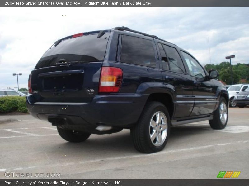 Midnight Blue Pearl / Dark Slate Gray 2004 Jeep Grand Cherokee Overland 4x4
