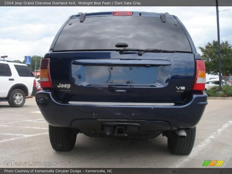 Midnight Blue Pearl / Dark Slate Gray 2004 Jeep Grand Cherokee Overland 4x4